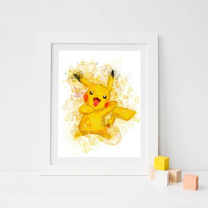 Extremely Fun Watercolor Pokemon Posters $7